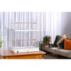 Prevue Pet Products Crystal Palace Luxe Bird Cage with Glass Doors, White Plastic Frame and Base - 2 of 4
