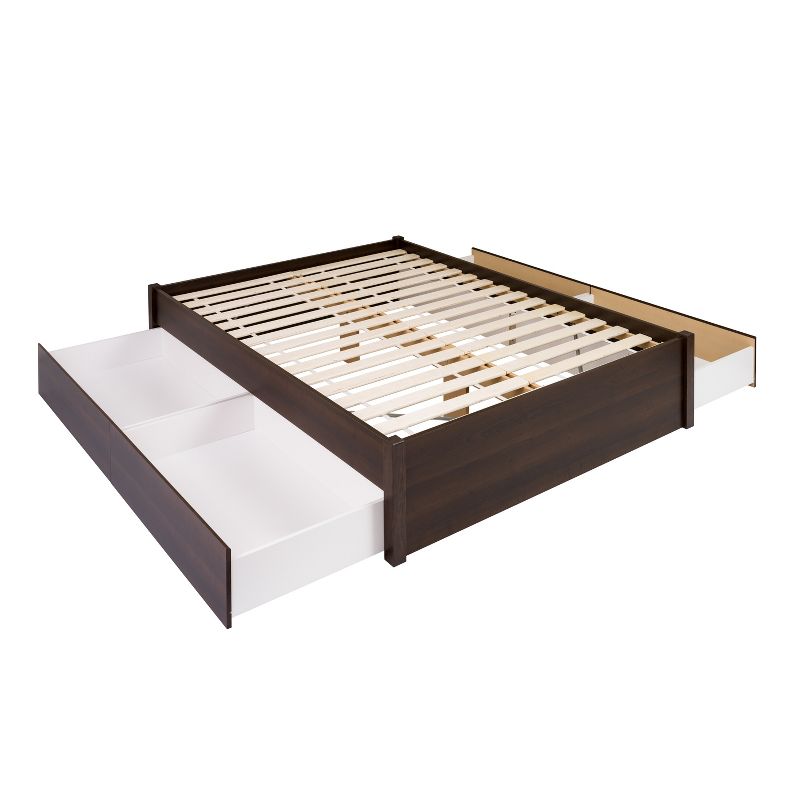 Select 4 - Post Platform Bed with 4 Drawers - Prepac, 3 of 7