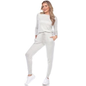 Women's 2 Piece Lounge Set - White Mark - 1 of 3