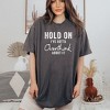 Simply Sage Market Women's Hold On Gotta Overthink About It Short Sleeve Garment Dyed Tee - 2 of 2
