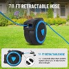 Retractable Garden Hose Reel with 9-Function Sprayer Nozzle, Wall Mounted Tool, Any Length Lock, Slow Return System, 180° Swivel Bracket - 2 of 4