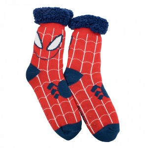 Adult Spider-Man Classic Suit Cozy Cabin Socks - 1 of 4
