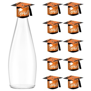 Big Dot of Happiness Orange Grad - Best is Yet to Come - DIY Grad Cap Orange Graduation Party Bottle Topper Decorations - Set of 20 - 1 of 4