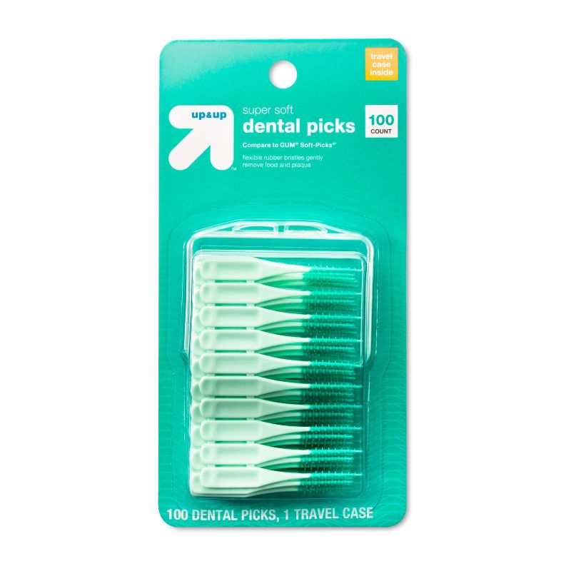 Super Soft Dental Picks - Ease Between - Trial Size - 100ct - up &#38; up&#8482;, 1 of 8