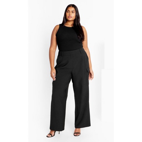 Women's Plus Size Karter Pant - black | CITY CHIC - image 1 of 4