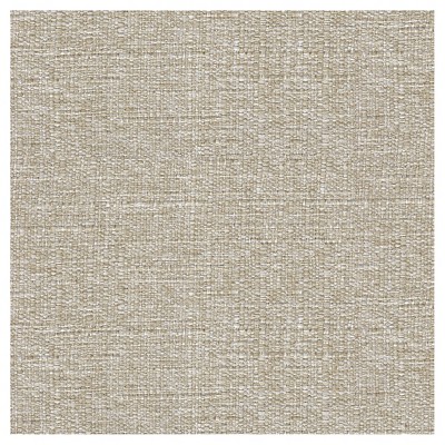 Twine Light Brown Tufted Round Storage Ottoman with Wooden Legs