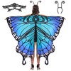 Joyfy Women's Halloween Costume Butterfly Wing Cape Shawl with Lace Mask and Black Velvet Antenna Headband for Halloween  Dress Up Party - 2 of 4