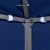 vidaXL Gazebo Canopy Dark Blue Polyester with PVC coating 9.8ft x 9.8ft - 4 of 4