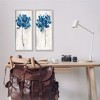 Stupell Industries Vivid Blue Abstract Flowers Rustic Florals, 24" x 10" - 2 of 4