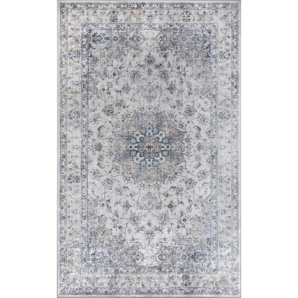 Photos - Area Rug Momeni 5'x8' Karachi Gayle Machine Loomed  Gray 