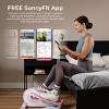 Sunny Health & Fitness Pink Smart Portable Magnetic Under Desk Elliptical - P2420 - 4 of 4
