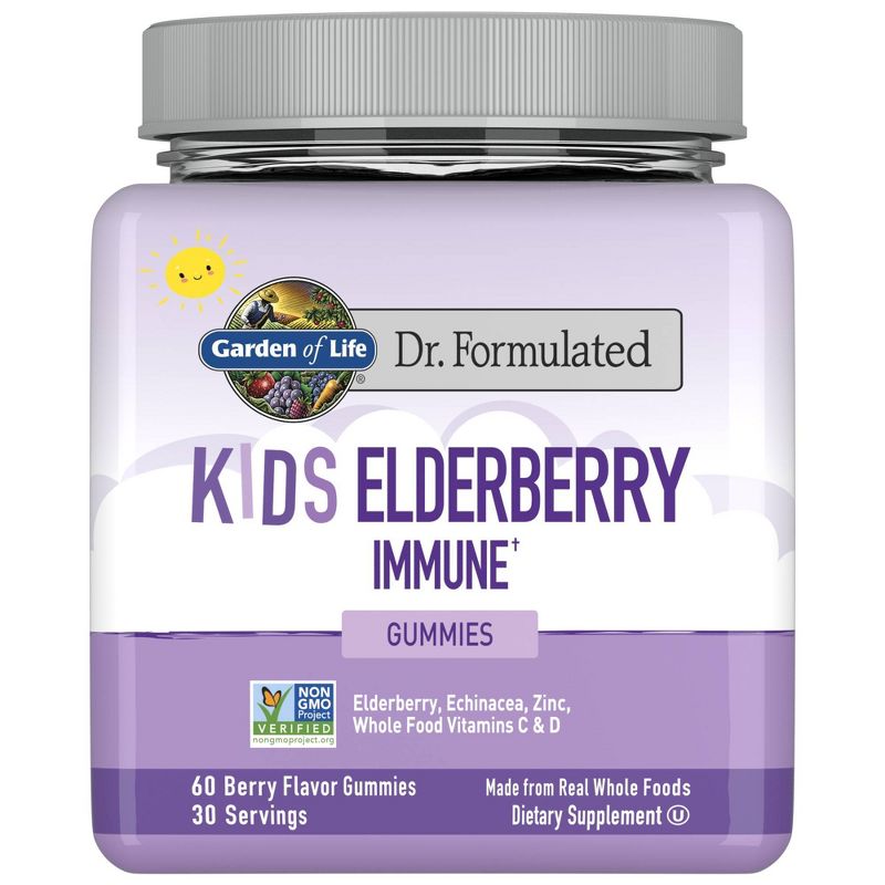 Garden of Life Dr. Formulated Kids Elderberry Gummies - 60ct, 1 of 15