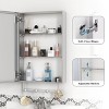 PAGED 24" x 30" Bathroom Mirror Cabinet with Adjustable Storage Shelves, Vanity Mirror with Aluminum Alloy Mirror Frame for over Sink - 3 of 4