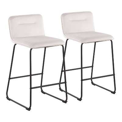Set of 2 Casper Contemporary Counter Height Barstools - LumiSource