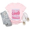 Simply Sage Market See The Good Checkered Short Sleeve Tee - 3 of 4