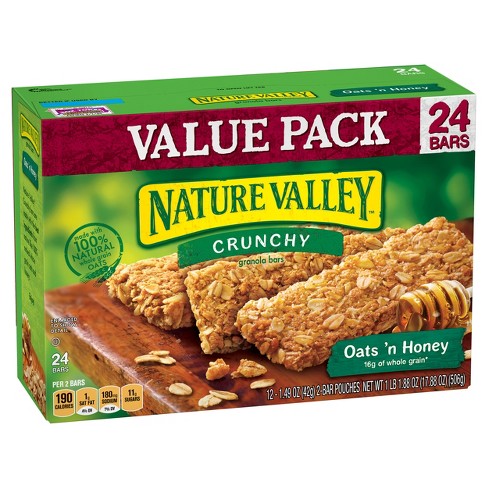 Nature Valley® Crunchy Oats 'N Honey Granola Bars 12 - 1.249oz - 2 Bar ...