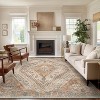 Abynow Medallion Diamond Faded Rustic Indoor Area Rug - 2 of 4