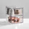 2-Drawer Stackable Organizer for Kitchen or Pantry - Set of 2 - Clear - 3 of 4