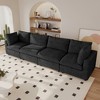 Modern Sectional Sofa 134 Inch 4-Seater Cloud Couch with Chenille Deep Seat Couches for Living Room, Bedroom and Apartment - 2 of 4