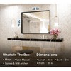 Keonjinn Framed Wall Mirror, Modern Rectangular Bathroom Vanity Mirror, Wall Mounted - 3 of 4