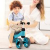 Infans Baby Balance Bike Toddler Riding Toys  w/ 4 Wheels Blue - 2 of 4
