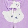 Carter's Just One You® Baby Girls' Bears Sleep N' Play - White/Purple - 4 of 4