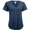 VENUS Womens Cotton Slub V-Neck Tee  -  XL, Dark Denim - 4 of 4