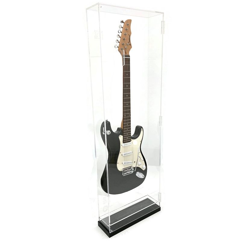 OnDisplay Deluxe Acrylic Wall Mounted/Tabletop UV-Protected Electric Guitar Display Case w/Lights, 3 of 11
