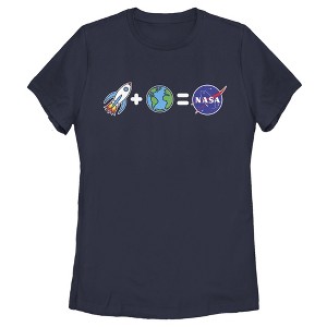 Women's NASA Emoji Space Equation T-Shirt - 1 of 4