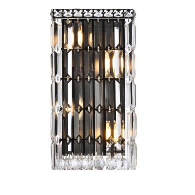 Elegant Lighting Maxime 8 inch black wall sconce