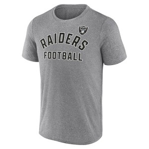 NFL Las Vegas Raiders Men's Gray Athleisure T-Shirt - XXL - 1 of 3