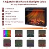 SinCiDo Farmhouse 54" W LED Fireplace TV Cabinet w/ 7 Lighting Colors,Freestanding Electric Fireplace Heater, 4 Adjustable Shelves & 2 Drawers - 4 of 4