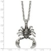 Black Bow Jewelry Men's Stainless Steel Antiqued Scorpion Necklace, 24 Inch - 4 of 4