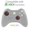 Fosmon For (Set of 4) Silicone PS5 Controller Thumb Grips, Xbox Thumbstick Grips For Xbox One X S Playstation 5 PS3 PS4, Black/Red - 4 of 4