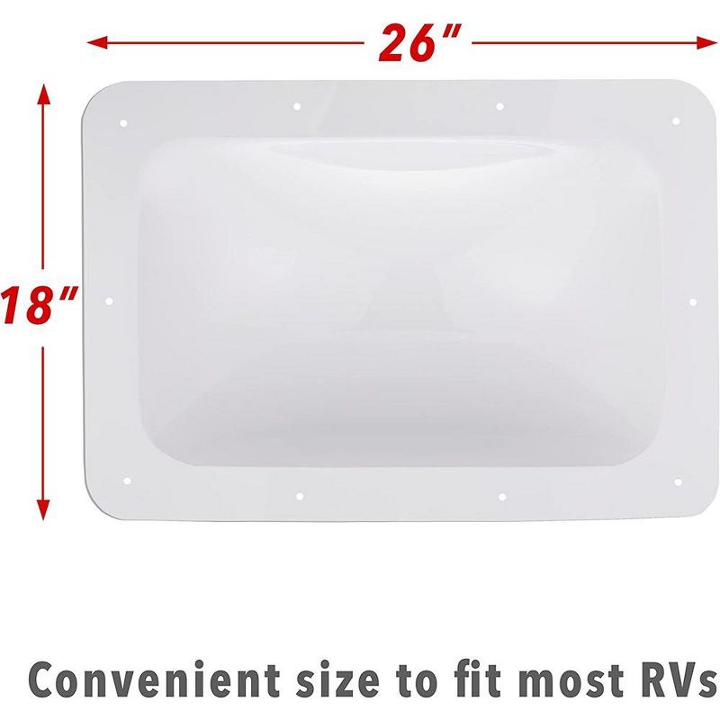 Hike Crew RV Skylight Cover, White RV Skylight Replacement Cover, 5 of 6