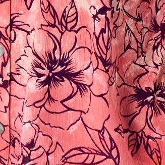 coral tie dye floral