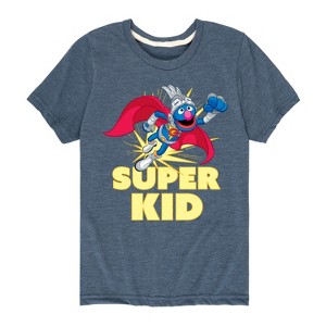 Boys' - Sesame Street - Grover Super Kid Short Sleeve Graphic T-Shirt - 1 of 4