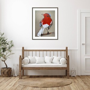 Amanti Art Red Bird I by Erin McGee Ferrell Framed Wall Art Print - 1 of 4
