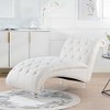 LOVMOR Tufted Armless Chaise Lounge - 2 of 4