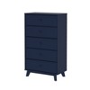 Plank+Beam Solid Wood Classic 5-Drawer Solid Wood Dresser, Storage Dresser for Bedroom, Chest of Drawers - 2 of 4