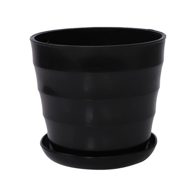 Unique Bargains Home Decoration Round Plastic Flower Pot 5" Dia