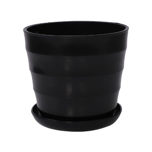 Unique Bargains Home Decoration Round Plastic Flower Pot 5" Dia - 1 of 4