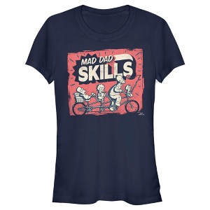 Juniors Womens The Simpsons Father's Day Mad Dad Skills T-Shirt - 1 of 4
