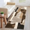 Machine Washable Contemporary Abstract Area Rug Low Pile Stain & Slip Resistant Pet Friendly Floor Cover - 4 of 4
