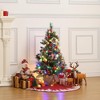 Homhougo 3FT Snow Flocked Christmas Tree with Potted Base, Small Tree for Festive Entryway or Table Display - 3 of 4