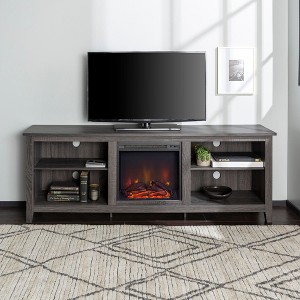 NicBex TV Stand Modern Fireplace TV Stand for 80" TVs with 2 Shelves Media Console for Living Room, Bedroom - 1 of 4