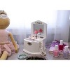 White Wooden Ballerina Music Box - Dance of the Sugar Plum Fairy - White Velvet Interior - 2 of 4
