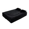 PAGED Modern Floor Sofa with 2 Pillows, Foam-Filled Sleeper Sofa Bed with Teddy Fabric for Living Room, Apartment, No Assembly Required - 4 of 4