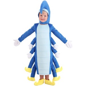 HalloweenCostumes.com Blue Caterpillar Toddler Halloween Costume | Kids Creepy-Crawly Creature | Cute Insect Dress-Up - 1 of 4