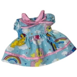 Doll Clothes Superstore  Handmade Pony Print Dress Fits 14 In. Baby Alive and Little Baby Dolls - 1 of 4